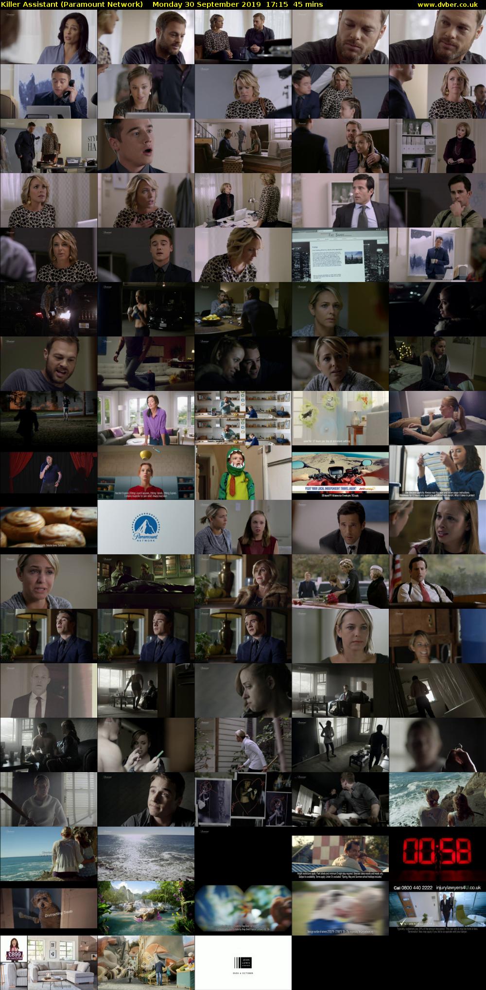 Killer Assistant (Paramount Network) Monday 30 September 2019 17:15 - 18:00