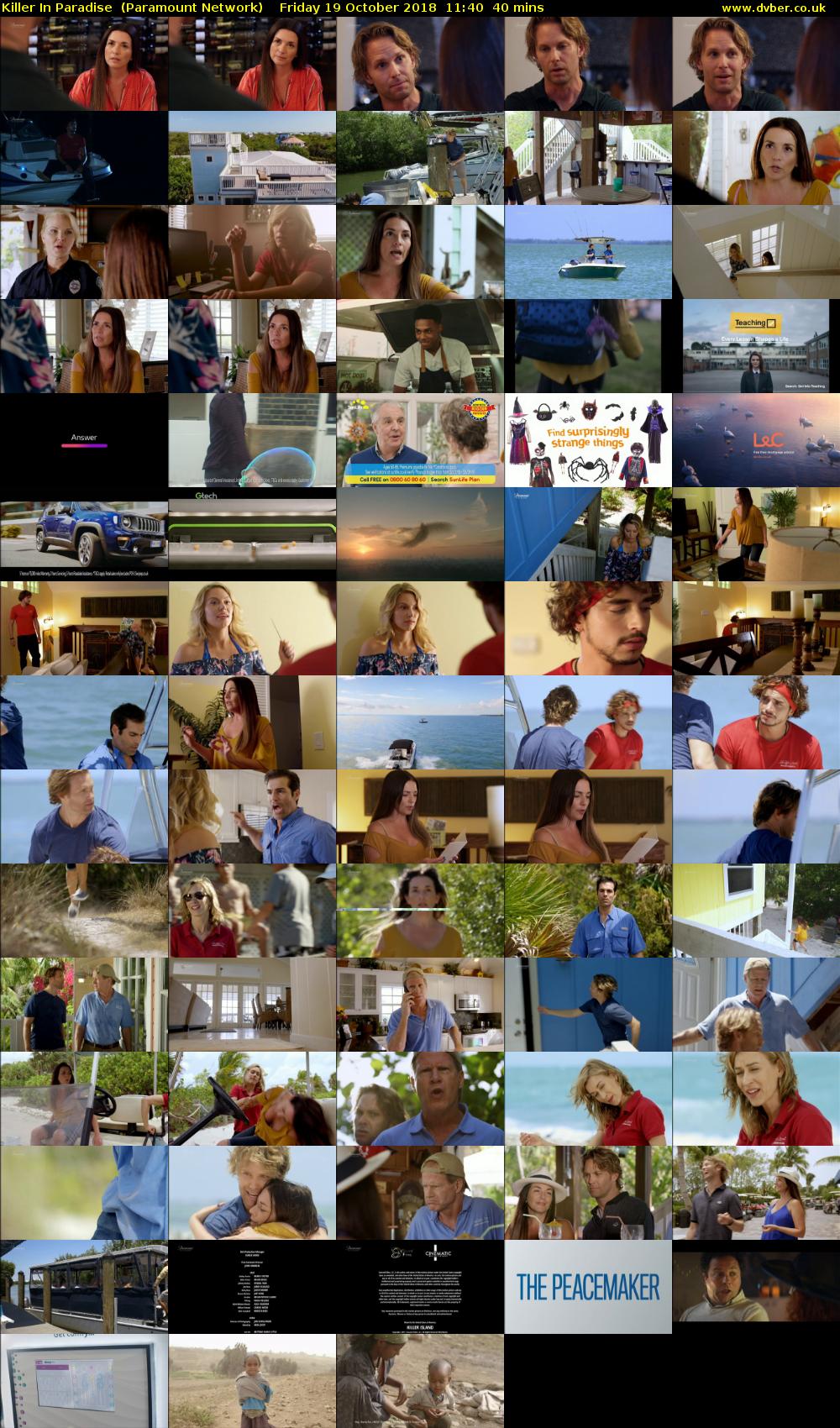 Killer In Paradise  (Paramount Network) Friday 19 October 2018 11:40 - 12:20