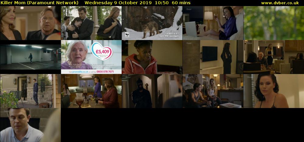 Killer Mom (Paramount Network) Wednesday 9 October 2019 10:50 - 11:50