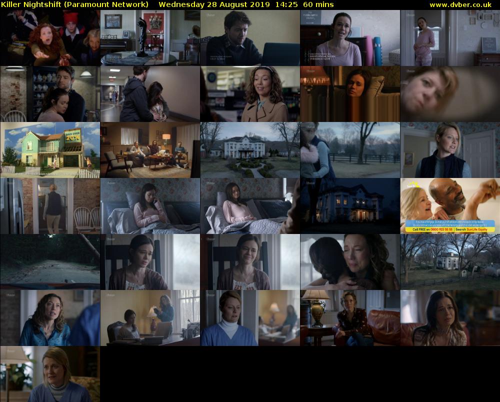 Killer Nightshift (Paramount Network) Wednesday 28 August 2019 14:25 - 15:25