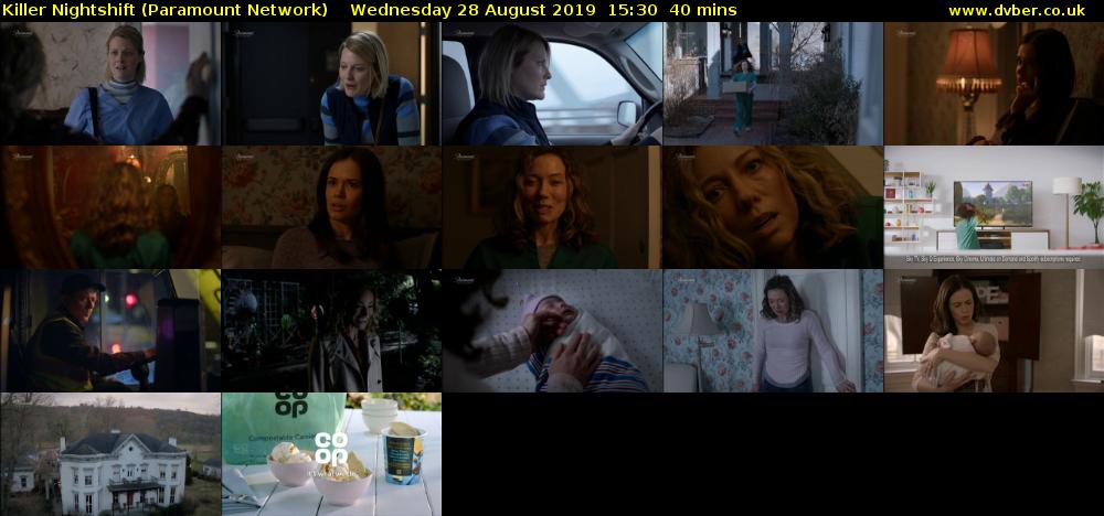 Killer Nightshift (Paramount Network) Wednesday 28 August 2019 15:30 - 16:10