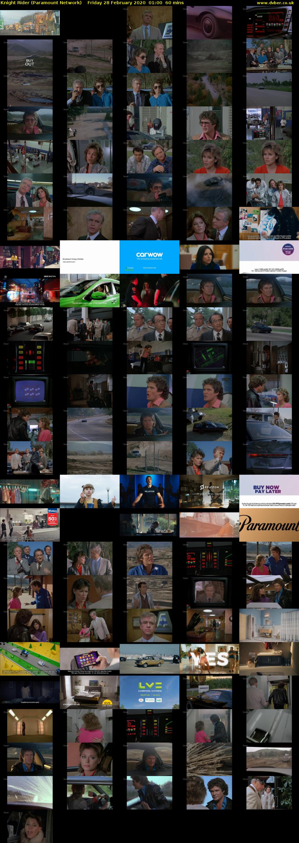 Knight Rider (Paramount Network) Friday 28 February 2020 01:00 - 02:00