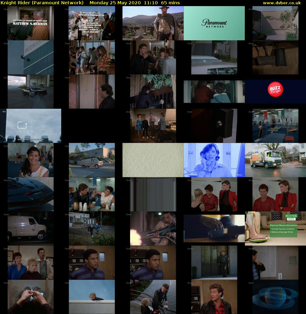 Knight Rider (Paramount Network) Monday 25 May 2020 11:10 - 12:15