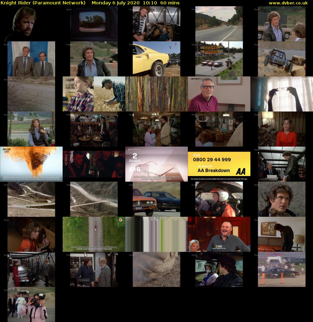 Knight Rider (Paramount Network) Monday 6 July 2020 10:10 - 11:10