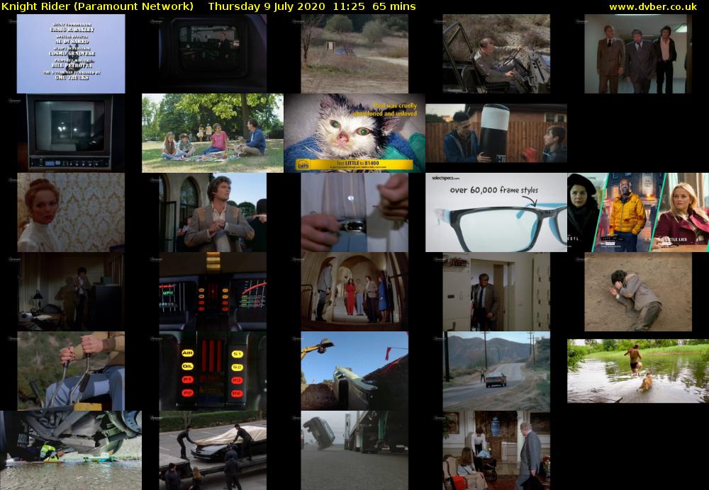 Knight Rider (Paramount Network) Thursday 9 July 2020 11:25 - 12:30