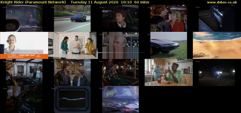 Knight Rider (Paramount Network) Tuesday 11 August 2020 10:10 - 11:10
