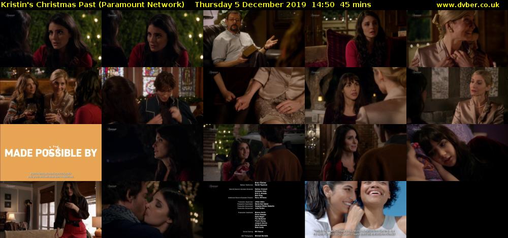 Kristin's Christmas Past (Paramount Network) Thursday 5 December 2019 14:50 - 15:35