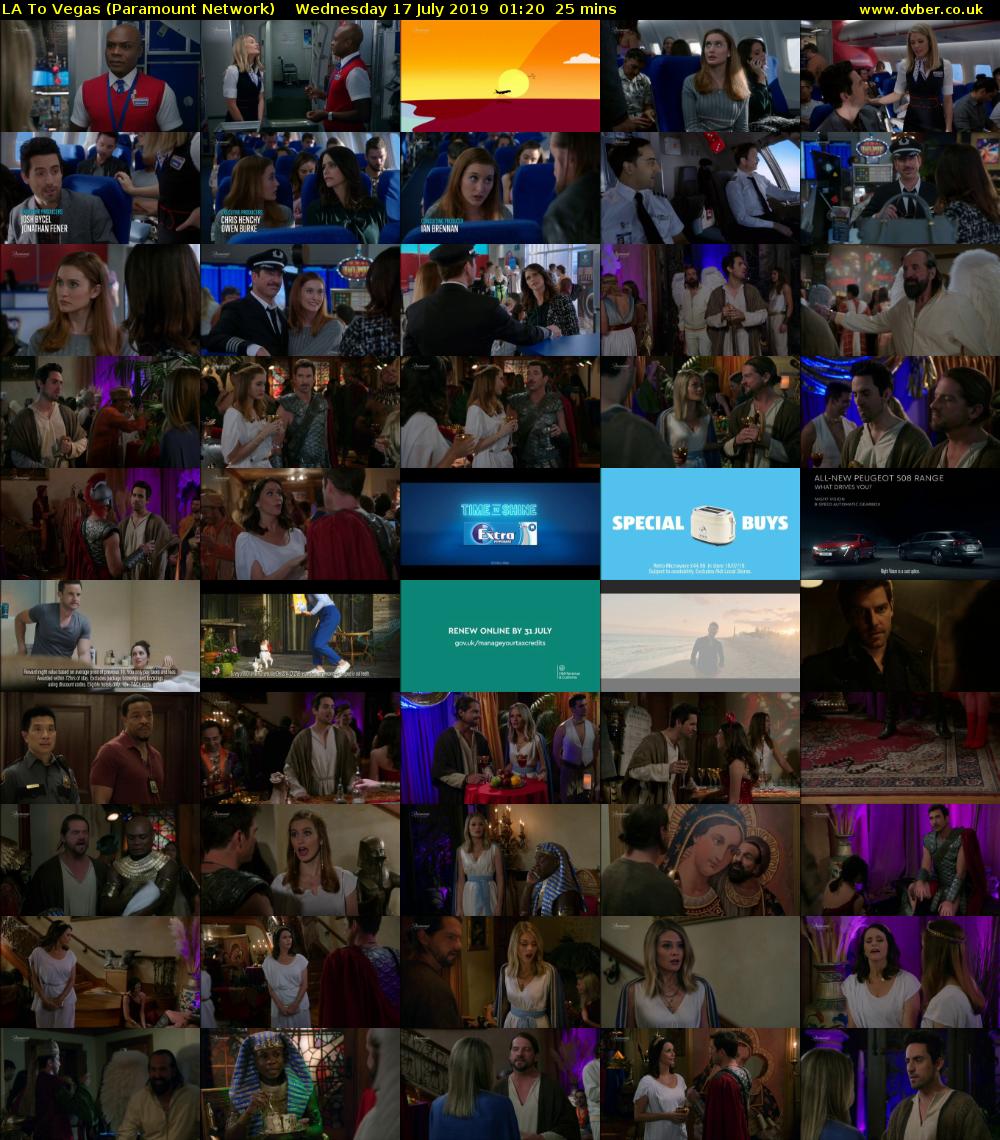 LA To Vegas (Paramount Network) Wednesday 17 July 2019 01:20 - 01:45