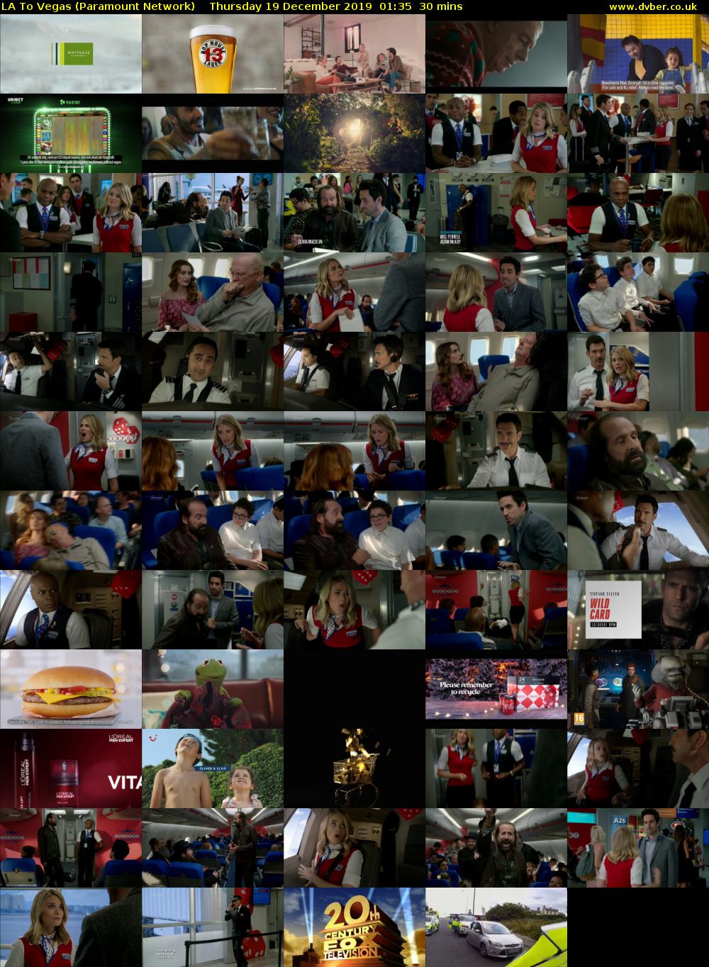 LA To Vegas (Paramount Network) Thursday 19 December 2019 01:35 - 02:05