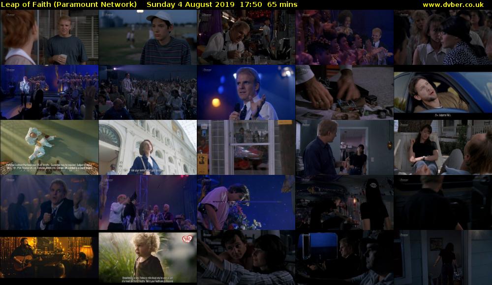Leap of Faith (Paramount Network) Sunday 4 August 2019 17:50 - 18:55