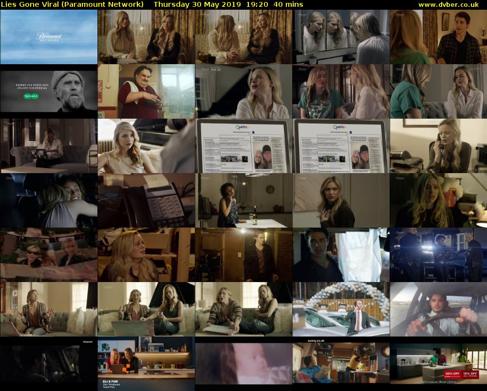 Lies Gone Viral (Paramount Network) Thursday 30 May 2019 19:20 - 20:00