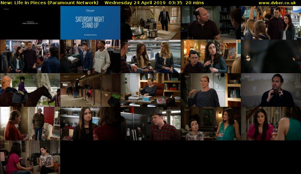 Life In Pieces (Paramount Network) Wednesday 24 April 2019 03:35 - 03:55