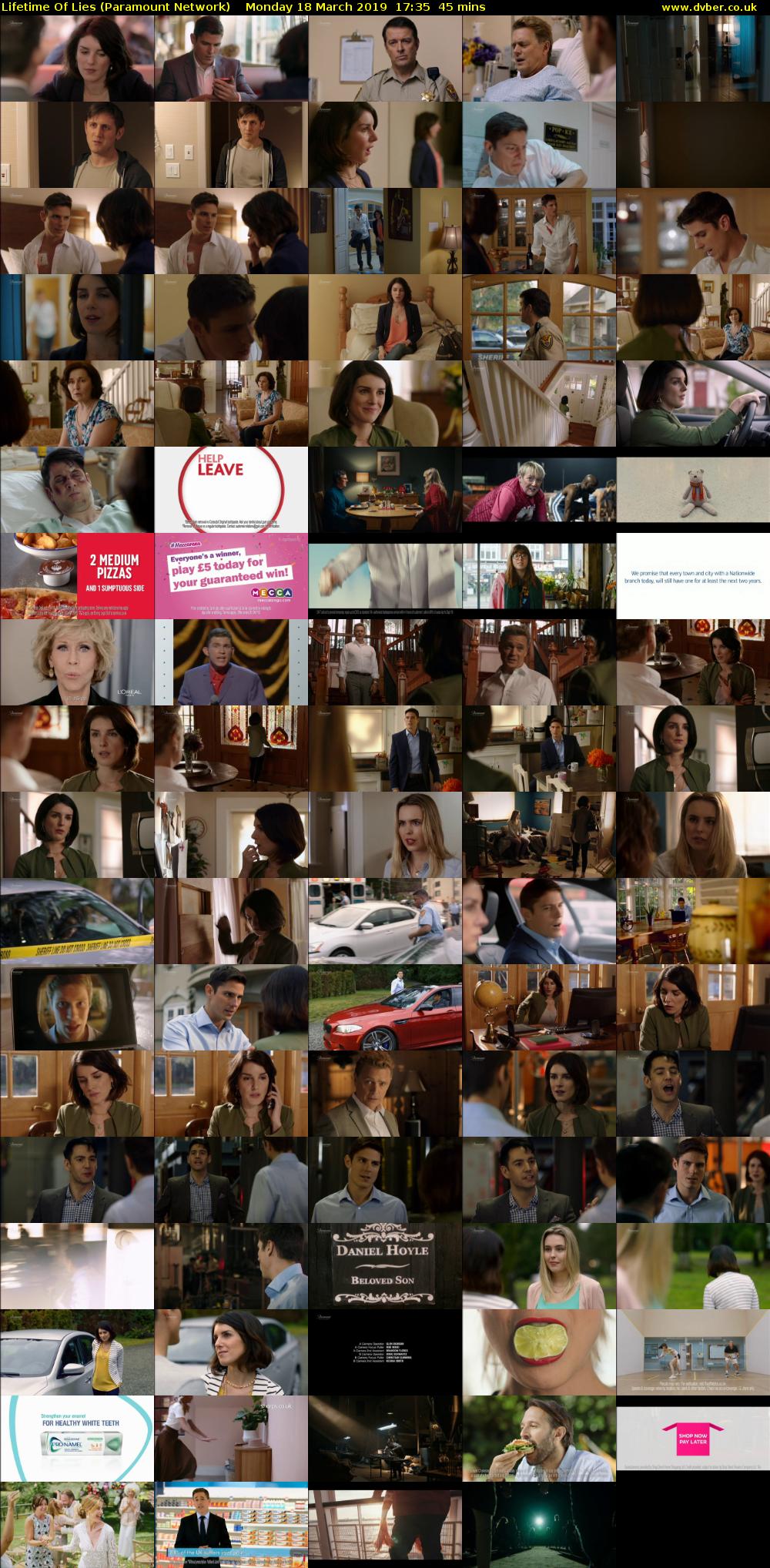 Lifetime Of Lies (Paramount Network) Monday 18 March 2019 17:35 - 18:20