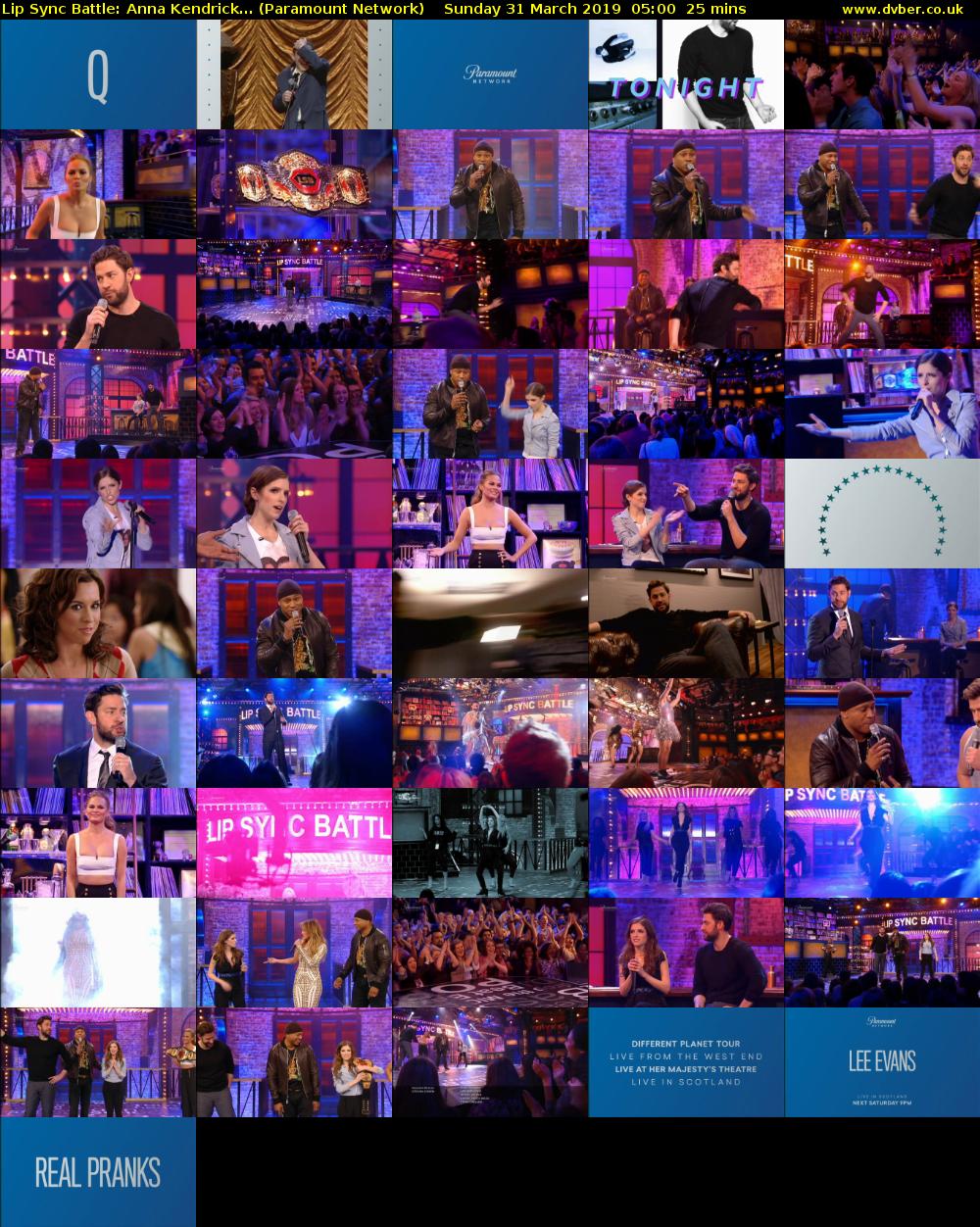 Lip Sync Battle: Anna Kendrick... (Paramount Network) Sunday 31 March 2019 05:00 - 05:25