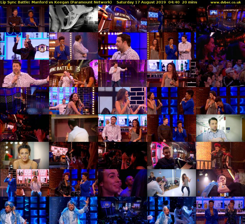 Lip Sync Battle: Manford vs Keegan (Paramount Network) Saturday 17 August 2019 04:40 - 05:00