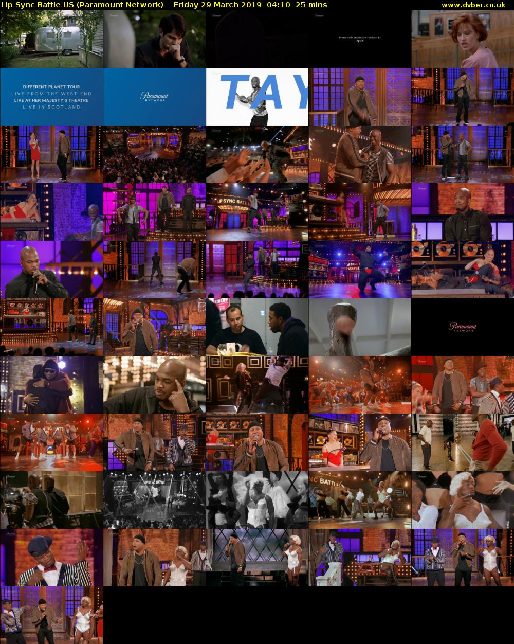 Lip Sync Battle US (Paramount Network) Friday 29 March 2019 04:10 - 04:35