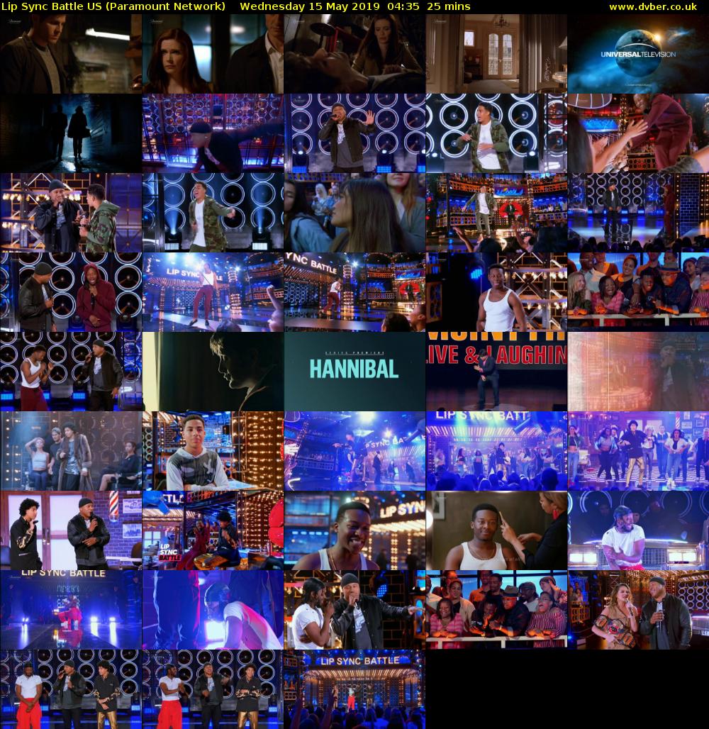 Lip Sync Battle US (Paramount Network) Wednesday 15 May 2019 04:35 - 05:00