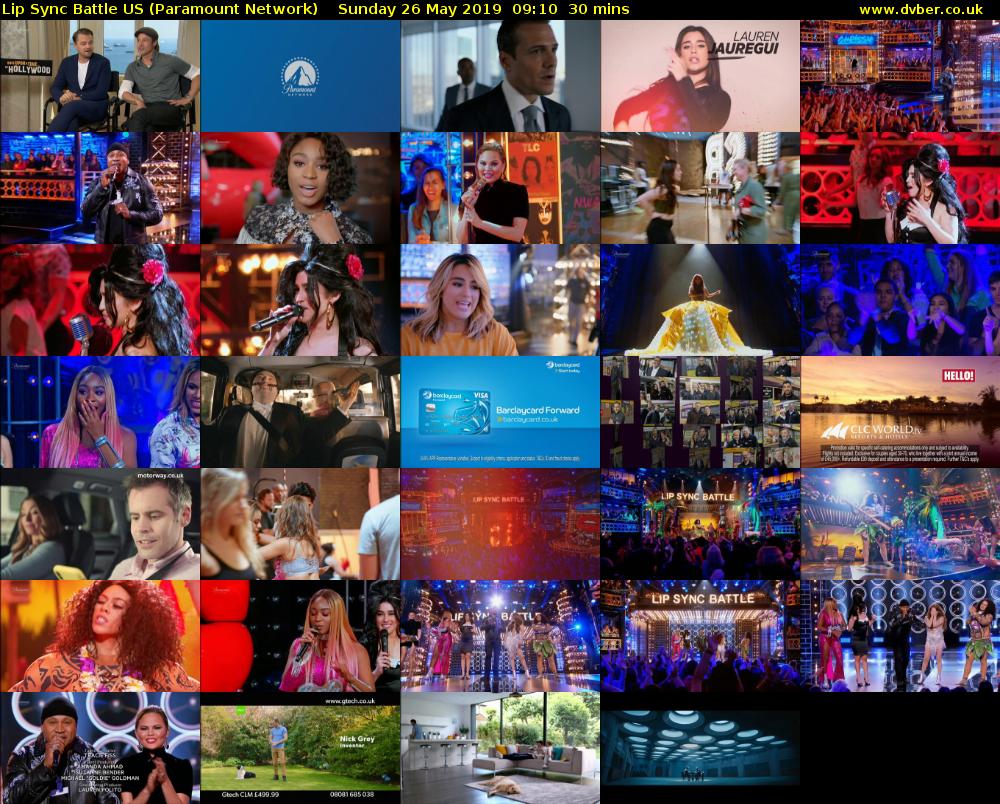 Lip Sync Battle US (Paramount Network) Sunday 26 May 2019 09:10 - 09:40