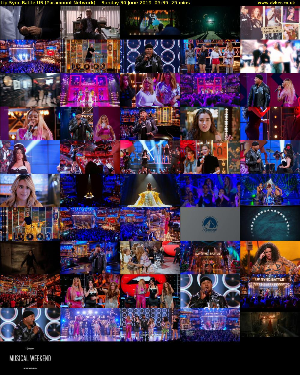 Lip Sync Battle US (Paramount Network) Sunday 30 June 2019 05:35 - 06:00