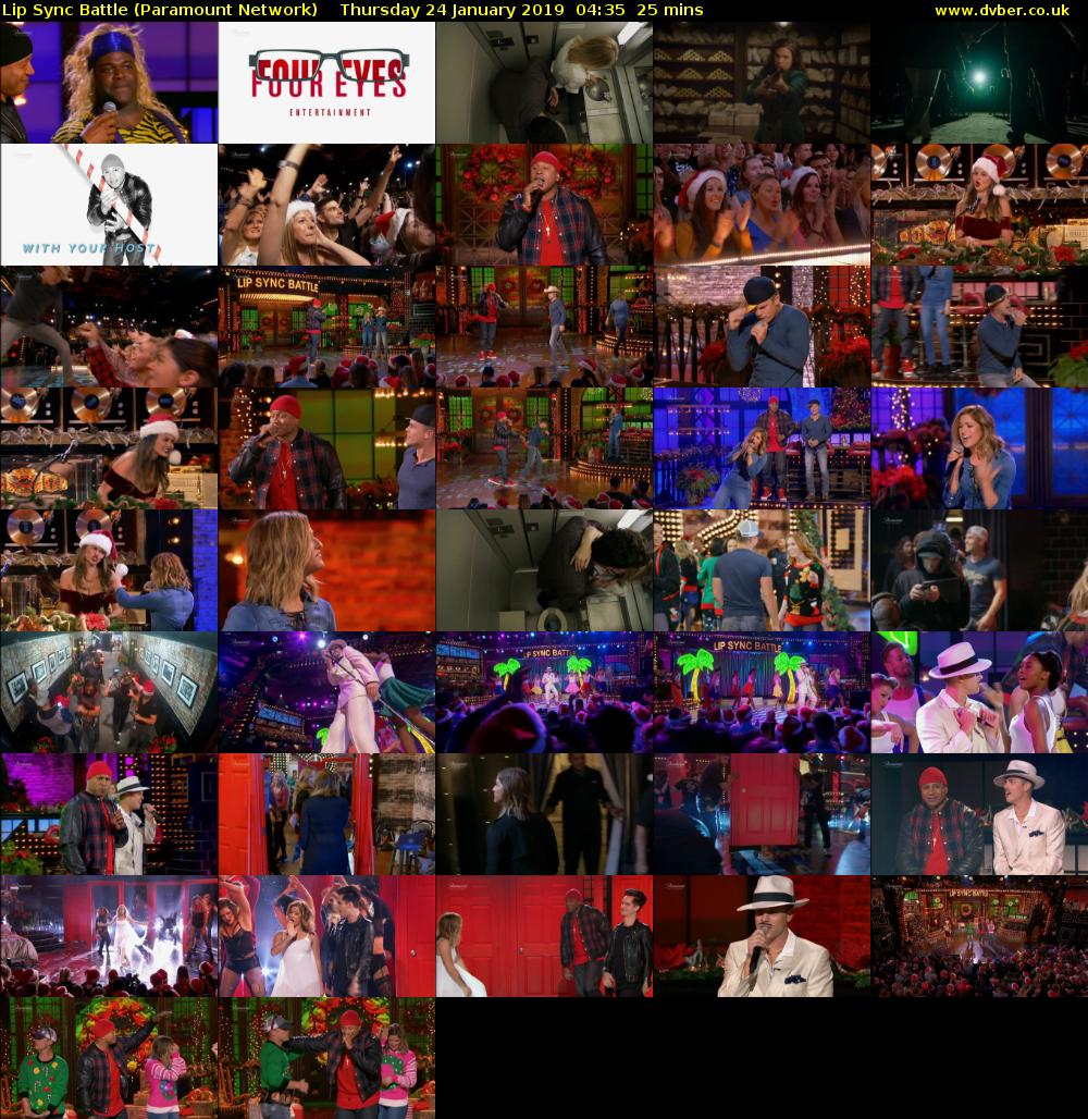 Lip Sync Battle (Paramount Network) Thursday 24 January 2019 04:35 - 05:00