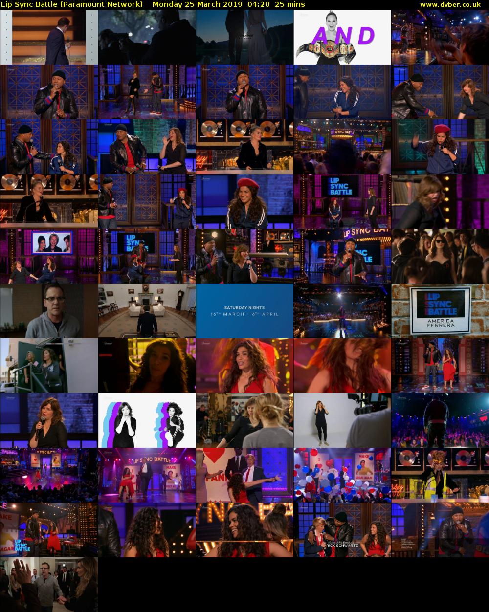 Lip Sync Battle (Paramount Network) Monday 25 March 2019 04:20 - 04:45