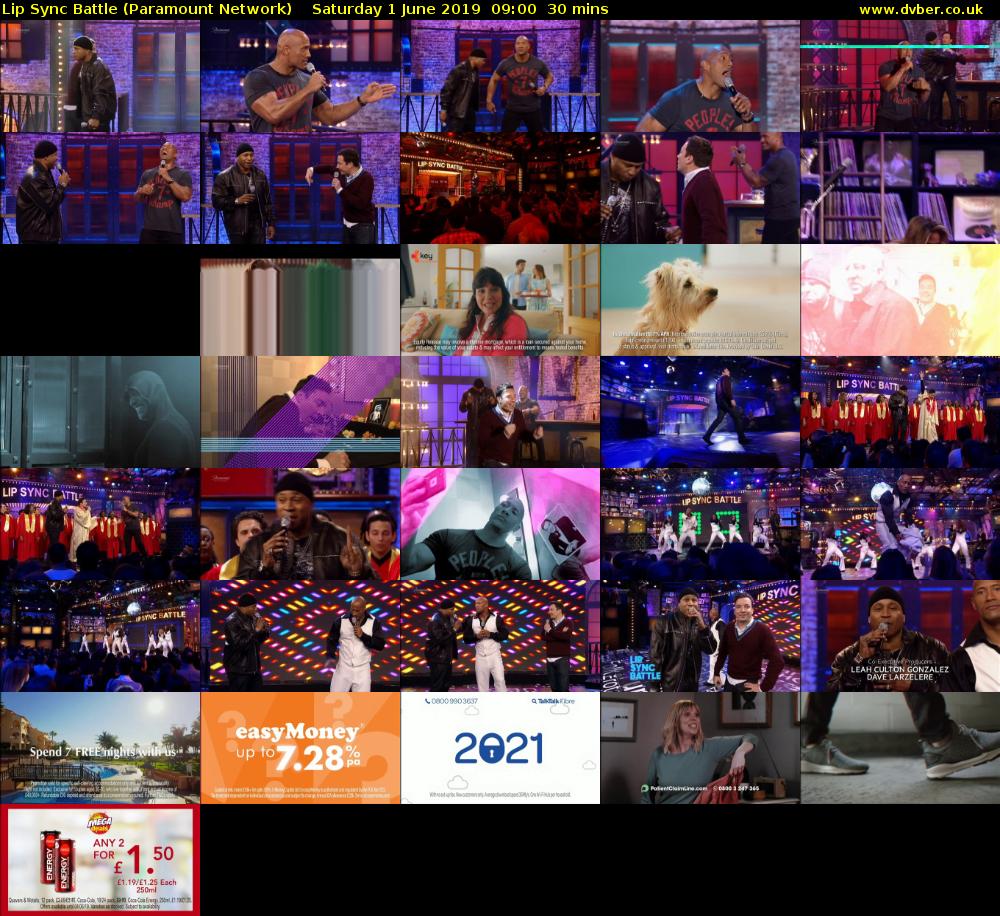 Lip Sync Battle (Paramount Network) Saturday 1 June 2019 09:00 - 09:30