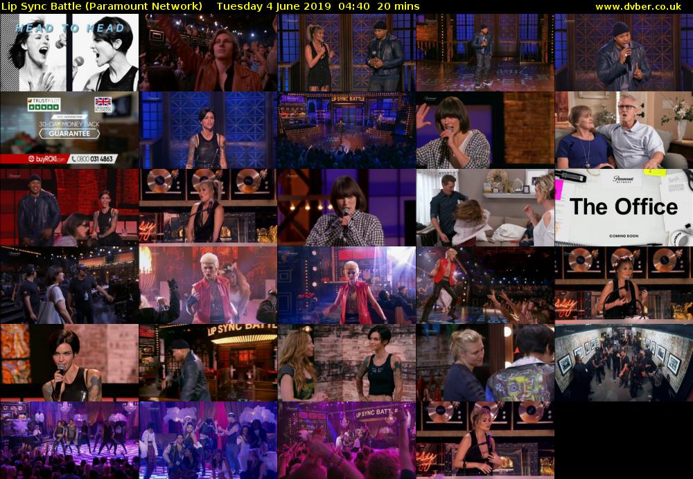 Lip Sync Battle (Paramount Network) Tuesday 4 June 2019 04:40 - 05:00