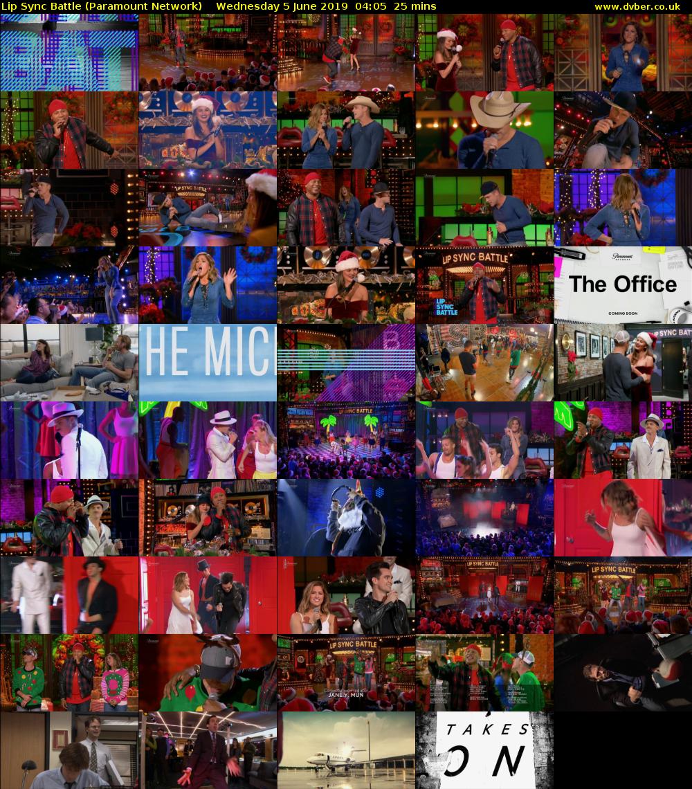 Lip Sync Battle (Paramount Network) Wednesday 5 June 2019 04:05 - 04:30