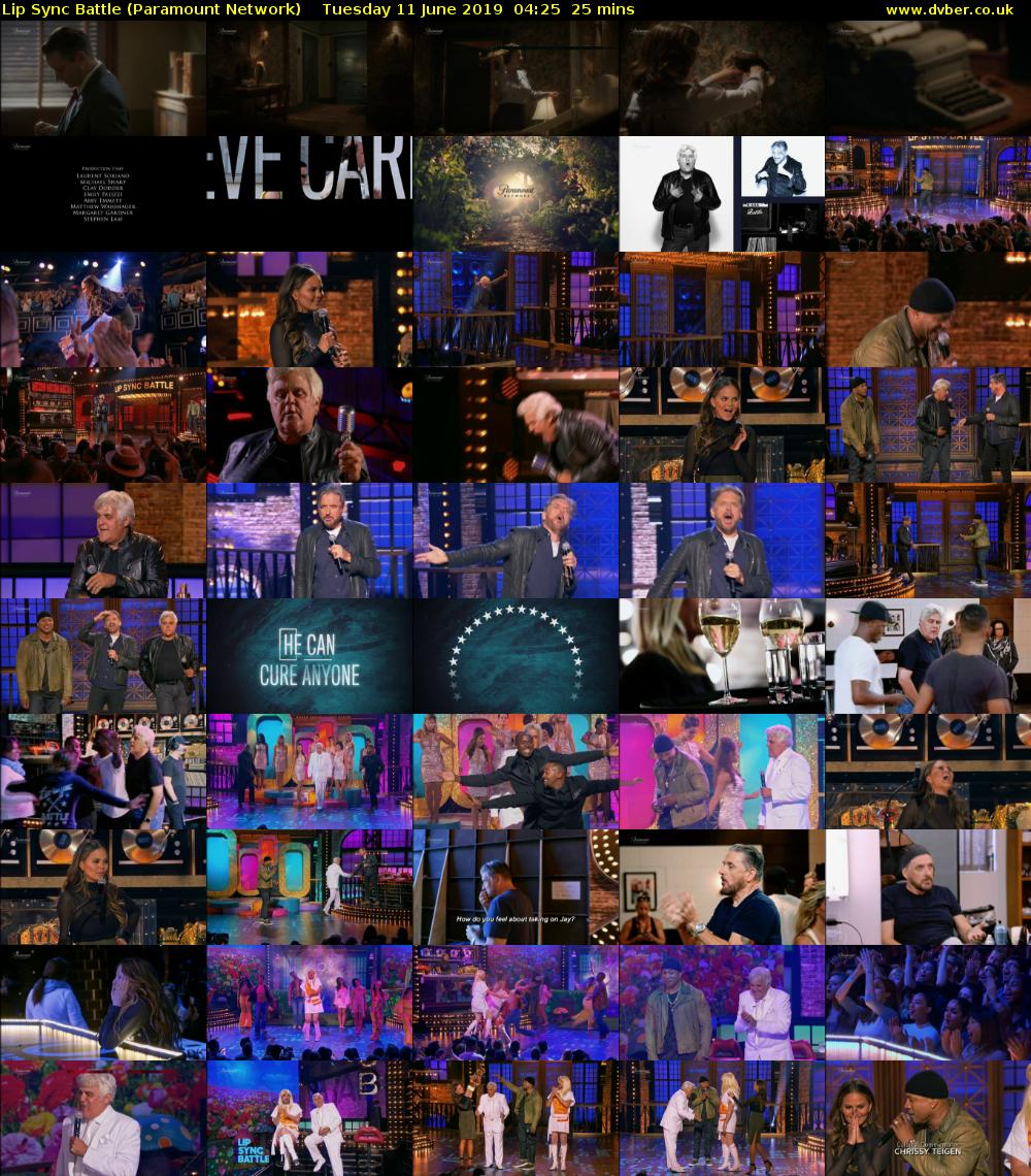 Lip Sync Battle (Paramount Network) Tuesday 11 June 2019 04:25 - 04:50