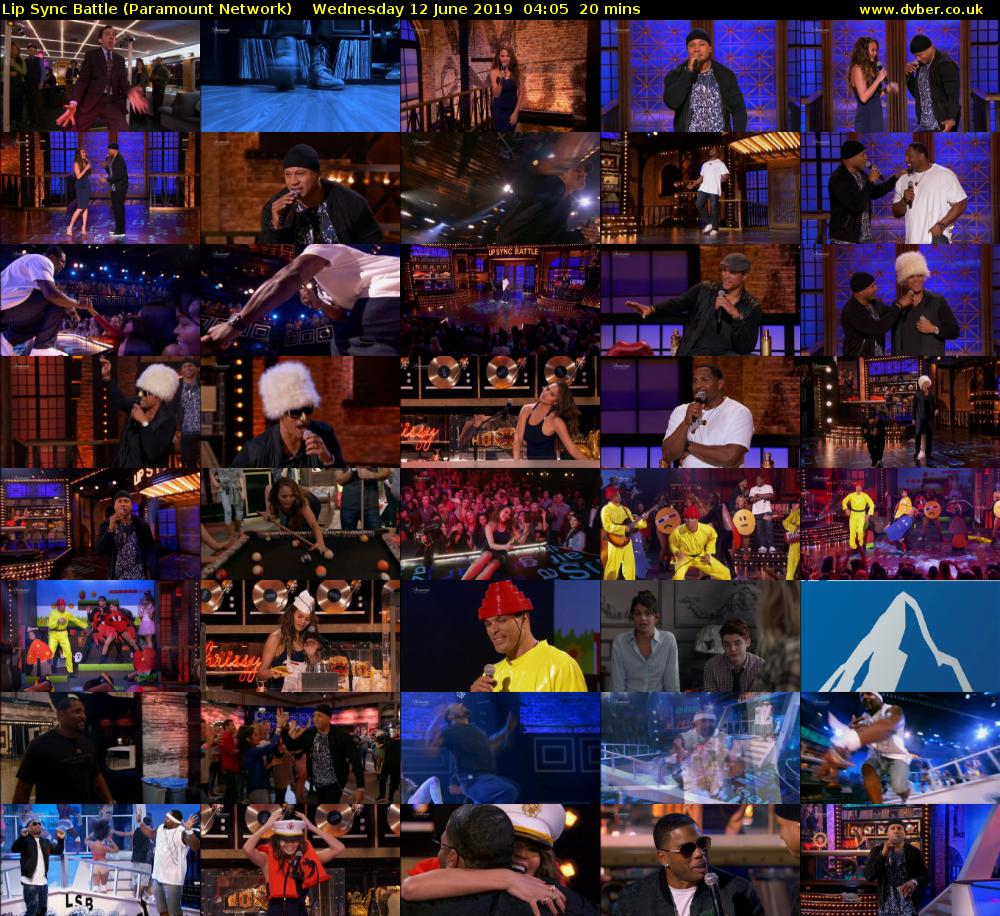 Lip Sync Battle (Paramount Network) Wednesday 12 June 2019 04:05 - 04:25