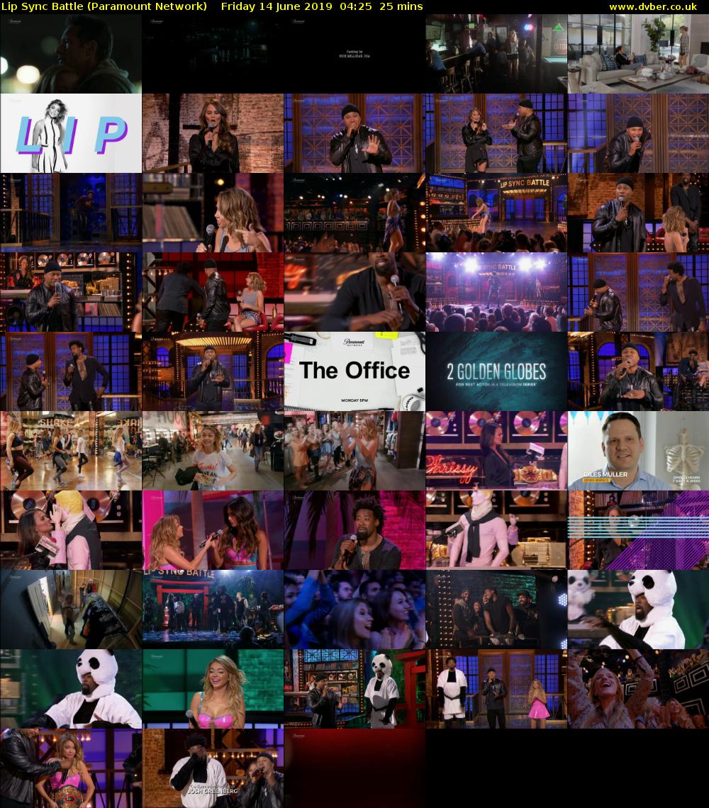 Lip Sync Battle (Paramount Network) Friday 14 June 2019 04:25 - 04:50