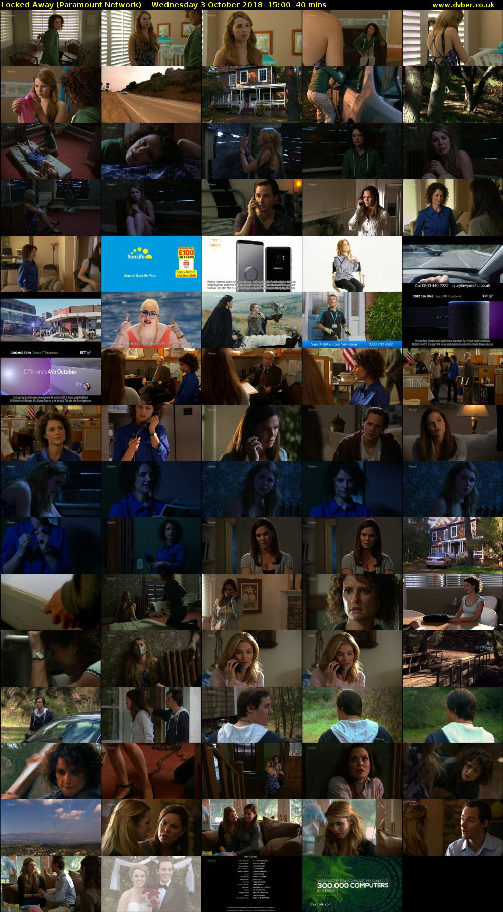 Locked Away (Paramount Network) Wednesday 3 October 2018 15:00 - 15:40