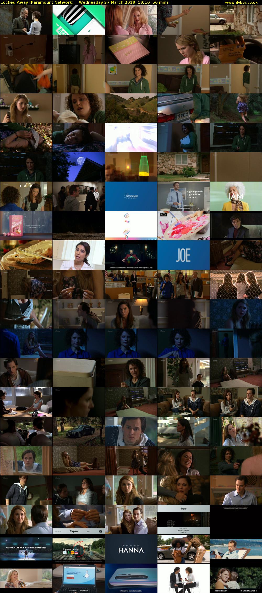 Locked Away (Paramount Network) Wednesday 27 March 2019 19:10 - 20:00