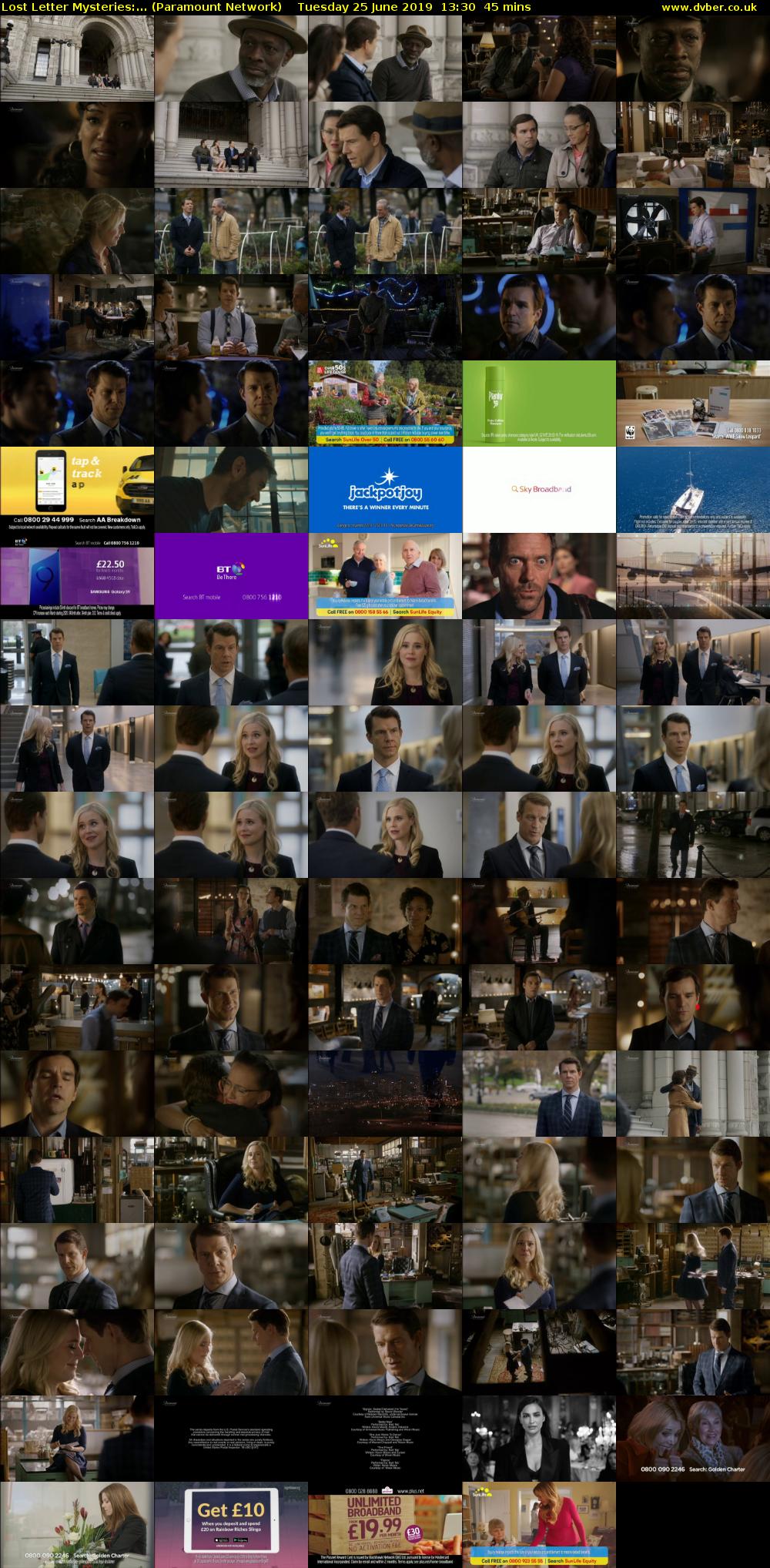 Lost Letter Mysteries:... (Paramount Network) Tuesday 25 June 2019 13:30 - 14:15