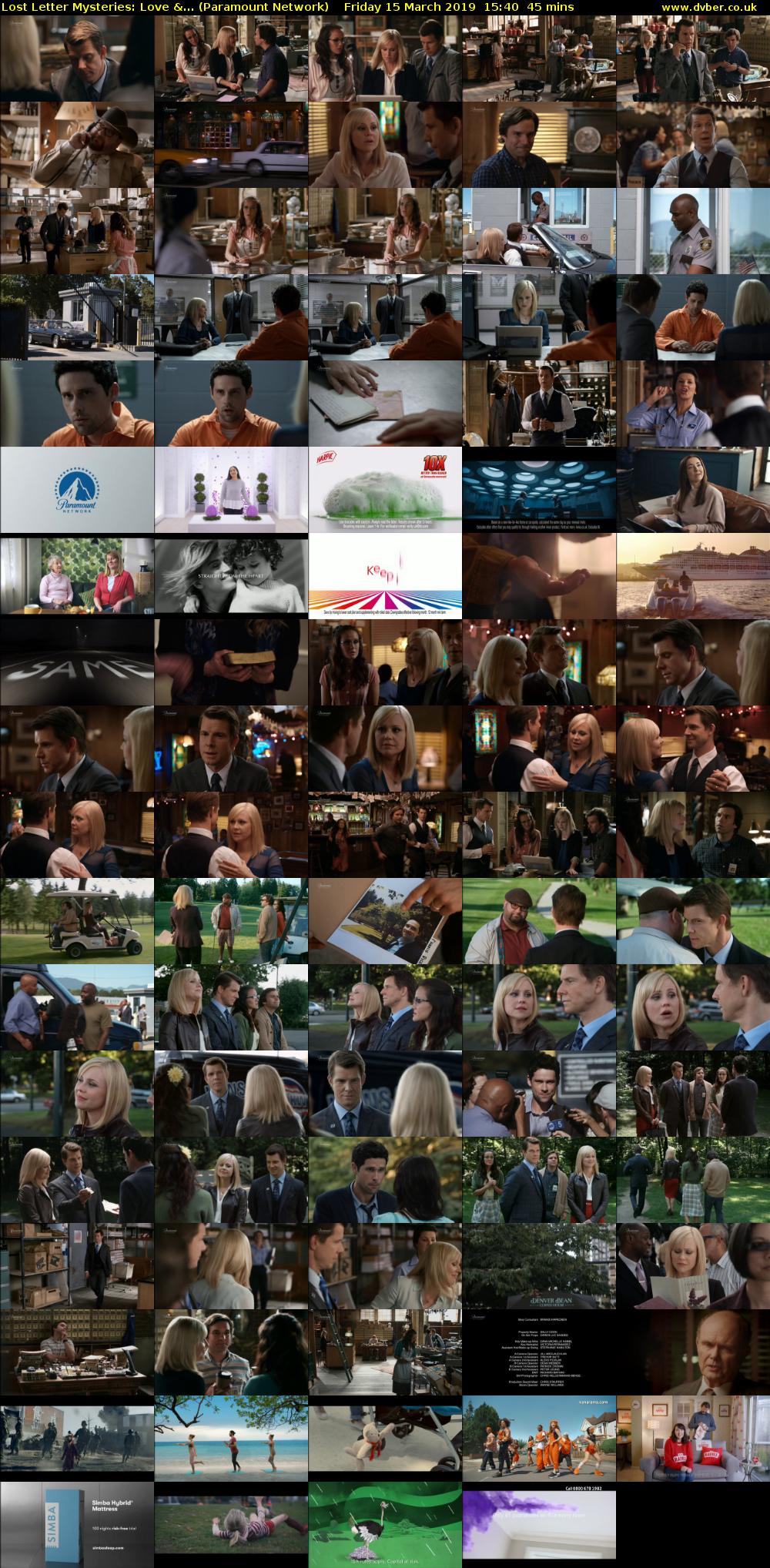 Lost Letter Mysteries: Love &... (Paramount Network) Friday 15 March 2019 15:40 - 16:25