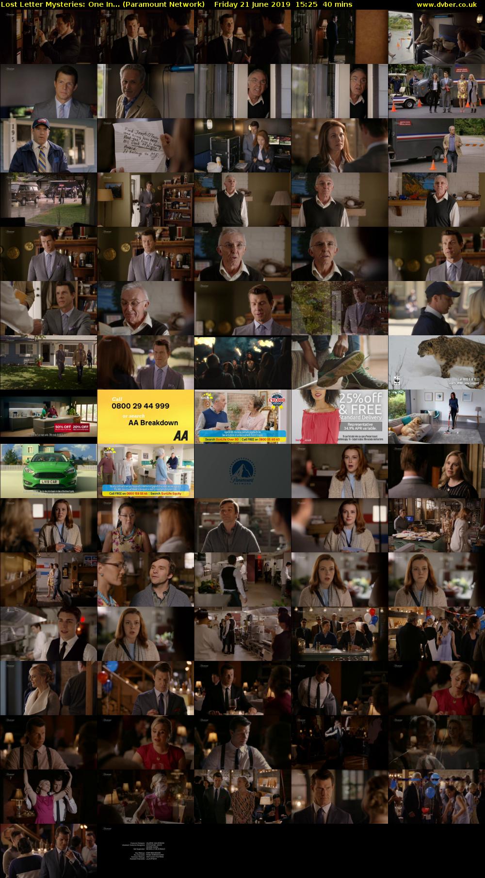 Lost Letter Mysteries: One In... (Paramount Network) Friday 21 June 2019 15:25 - 16:05