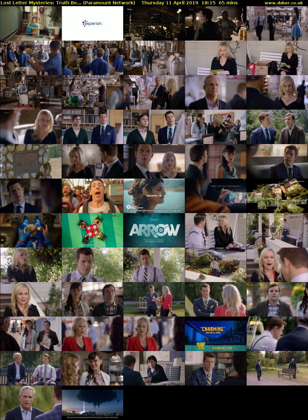 Lost Letter Mysteries: Truth Be... (Paramount Network) Thursday 11 April 2019 18:15 - 19:20
