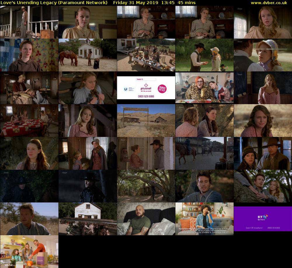 Love's Unending Legacy (Paramount Network) Friday 31 May 2019 13:45 - 14:30