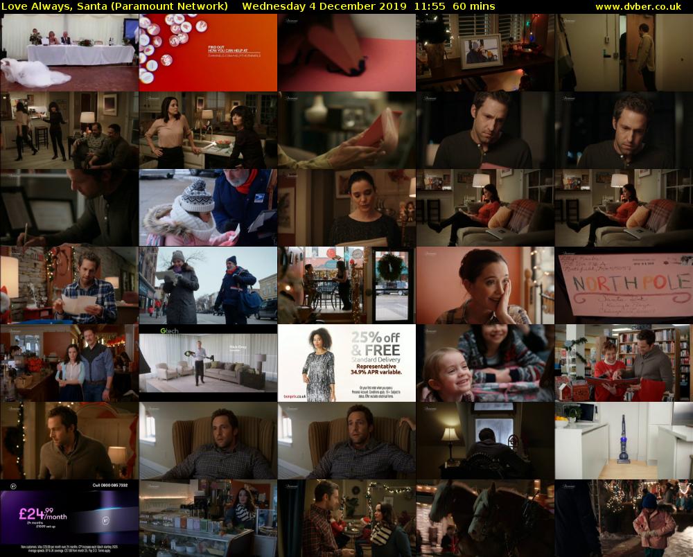 Love Always, Santa (Paramount Network) Wednesday 4 December 2019 11:55 - 12:55