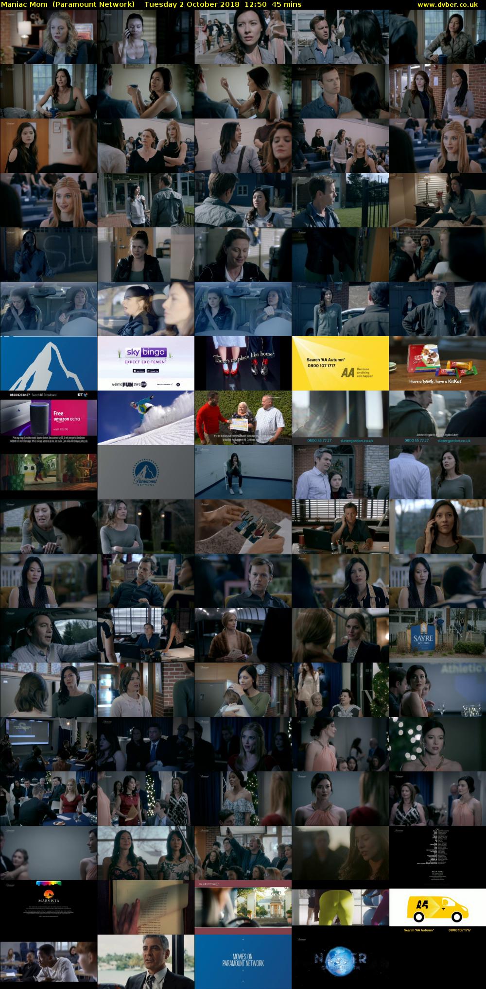 Maniac Mom  (Paramount Network) Tuesday 2 October 2018 12:50 - 13:35