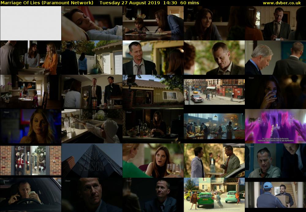 Marriage Of Lies (Paramount Network) Tuesday 27 August 2019 14:30 - 15:30