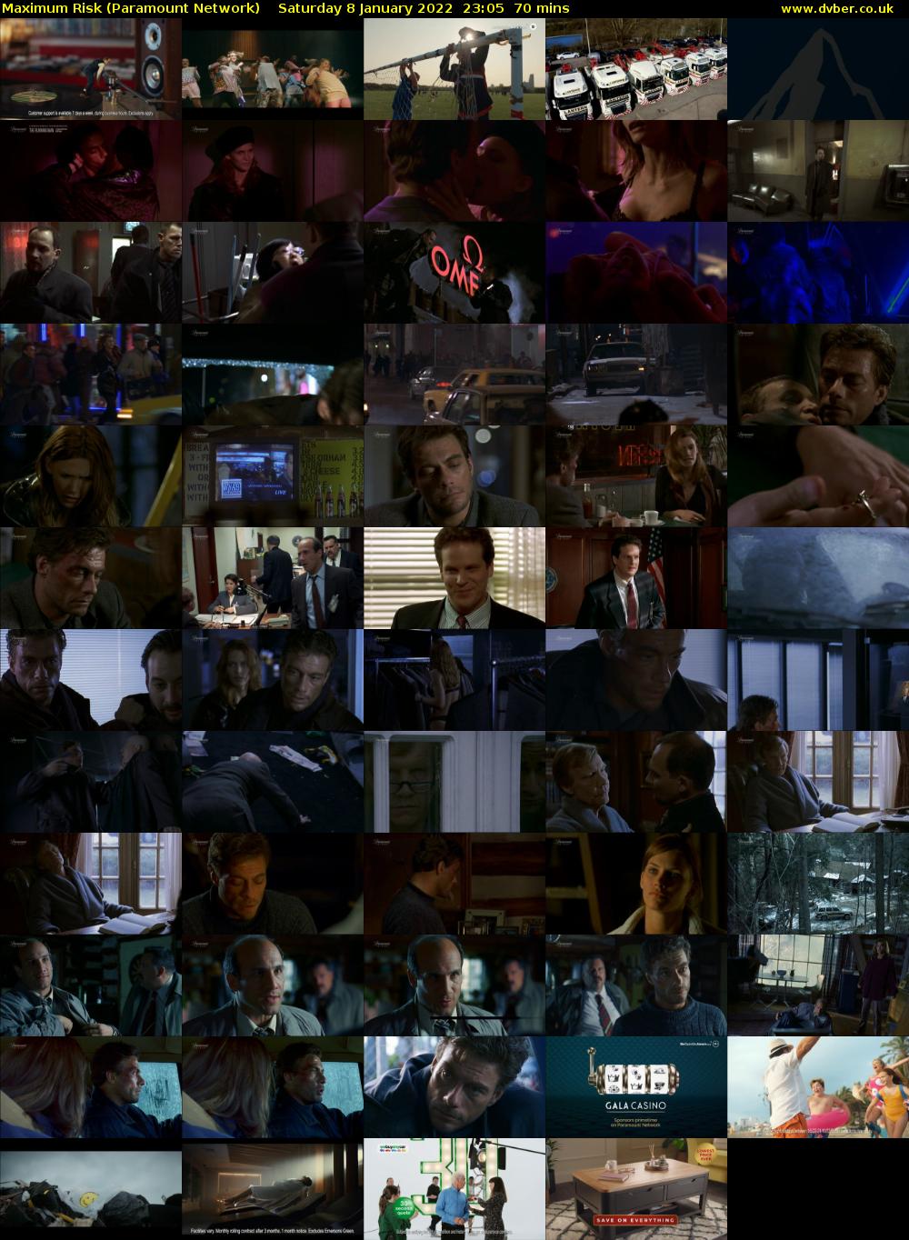 Maximum Risk (Paramount Network) Saturday 8 January 2022 23:05 - 00:15