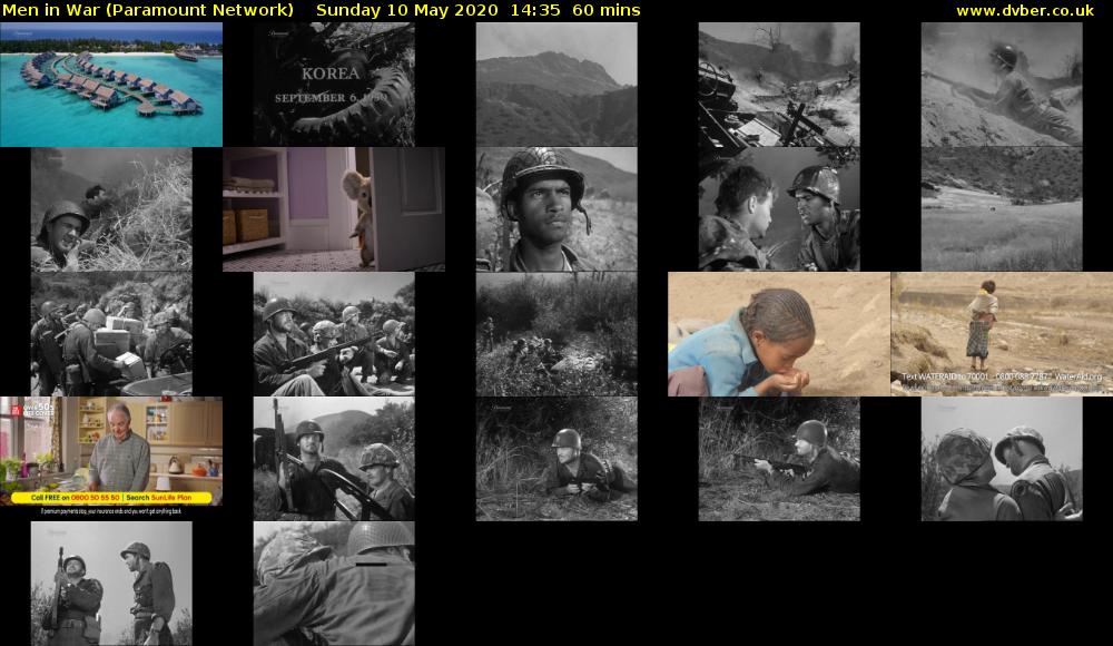 Men in War (Paramount Network) Sunday 10 May 2020 14:35 - 15:35