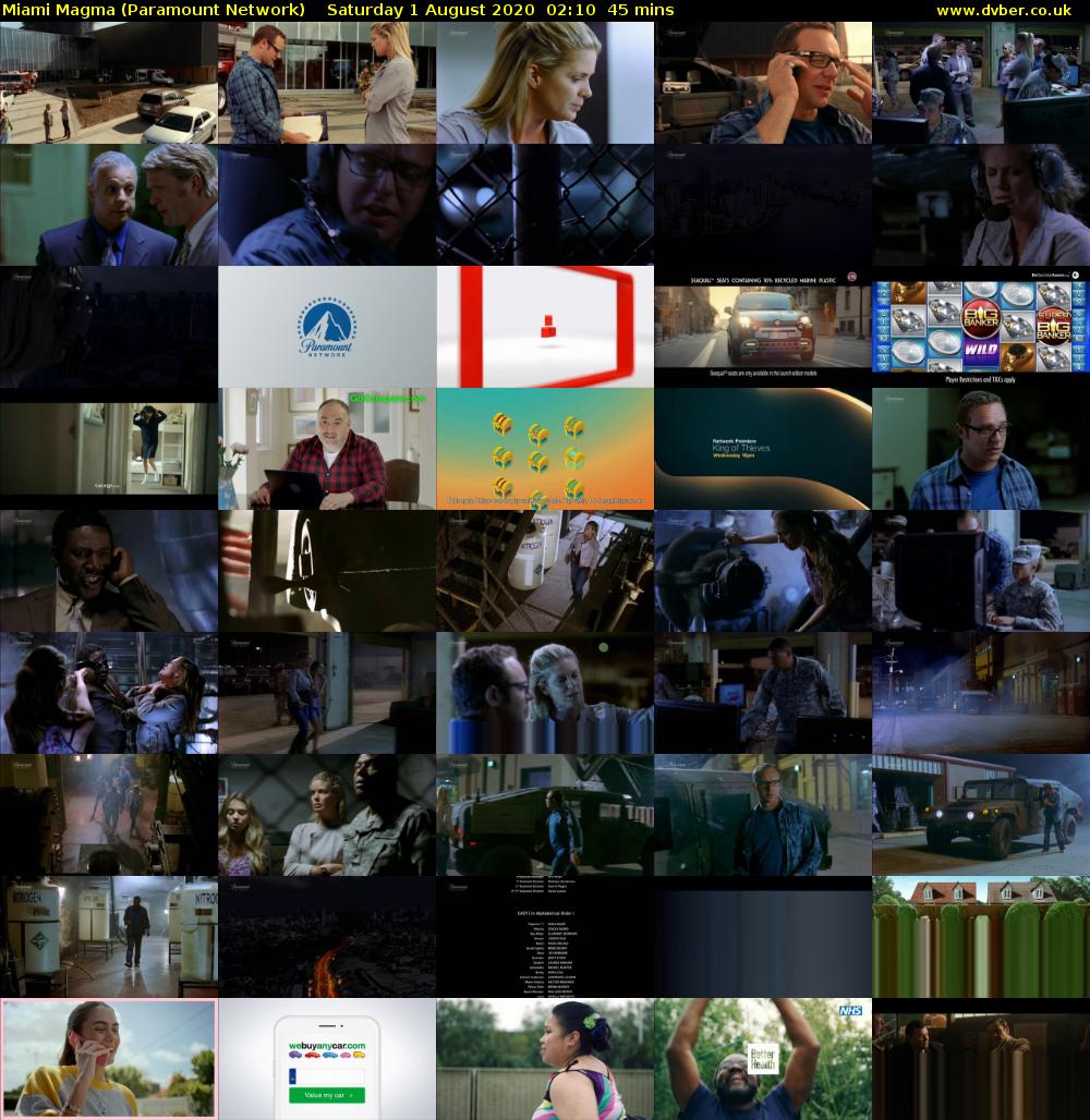 Miami Magma (Paramount Network) Saturday 1 August 2020 02:10 - 02:55