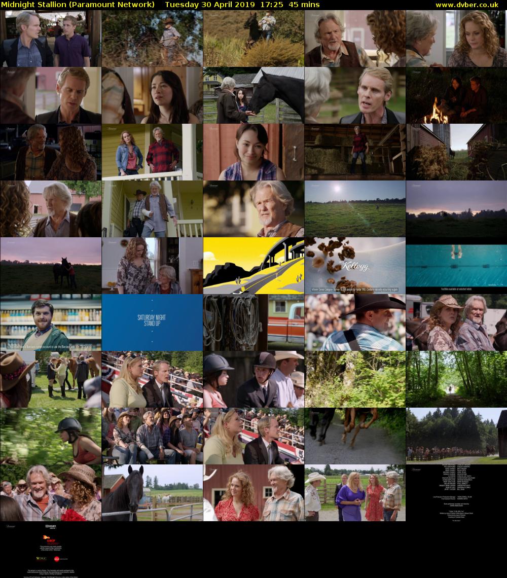 Midnight Stallion (Paramount Network) Tuesday 30 April 2019 17:25 - 18:10
