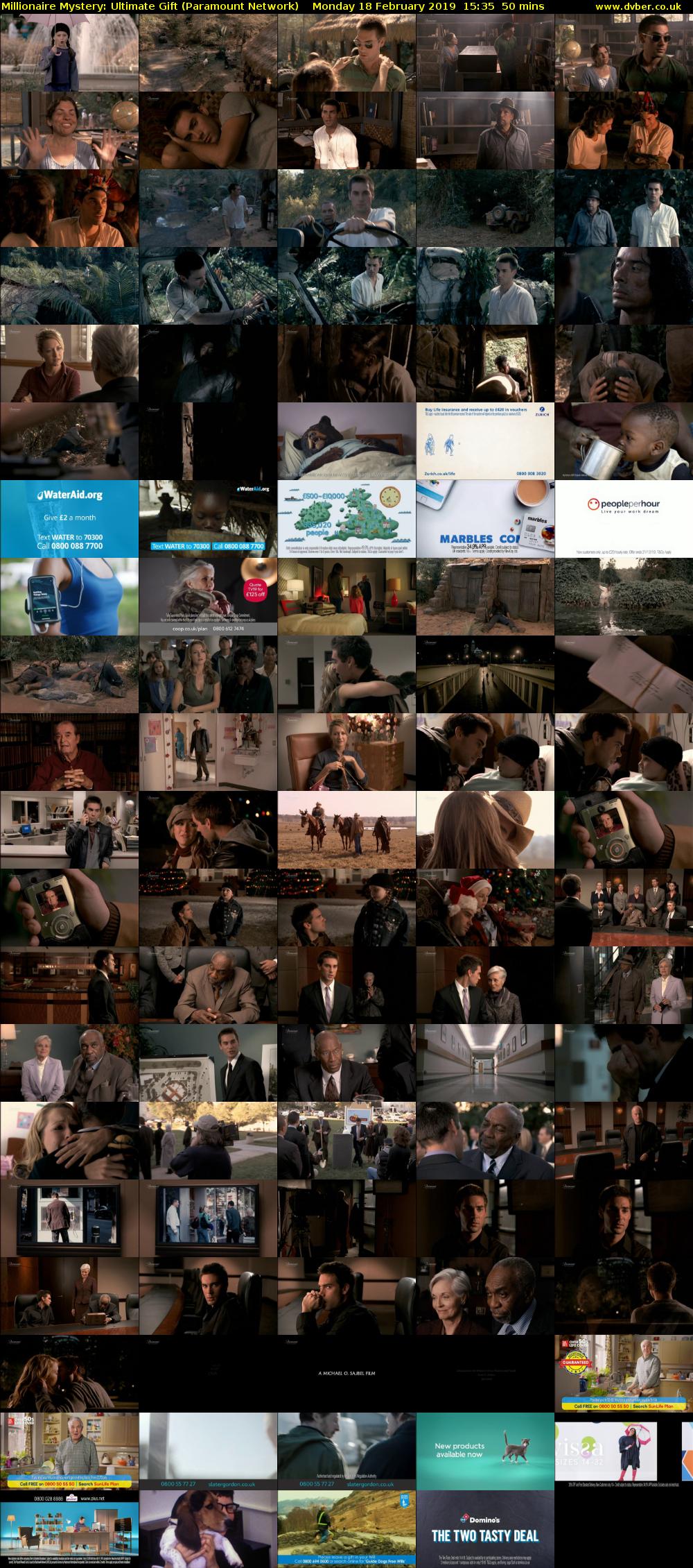 Millionaire Mystery: Ultimate Gift (Paramount Network) Monday 18 February 2019 15:35 - 16:25