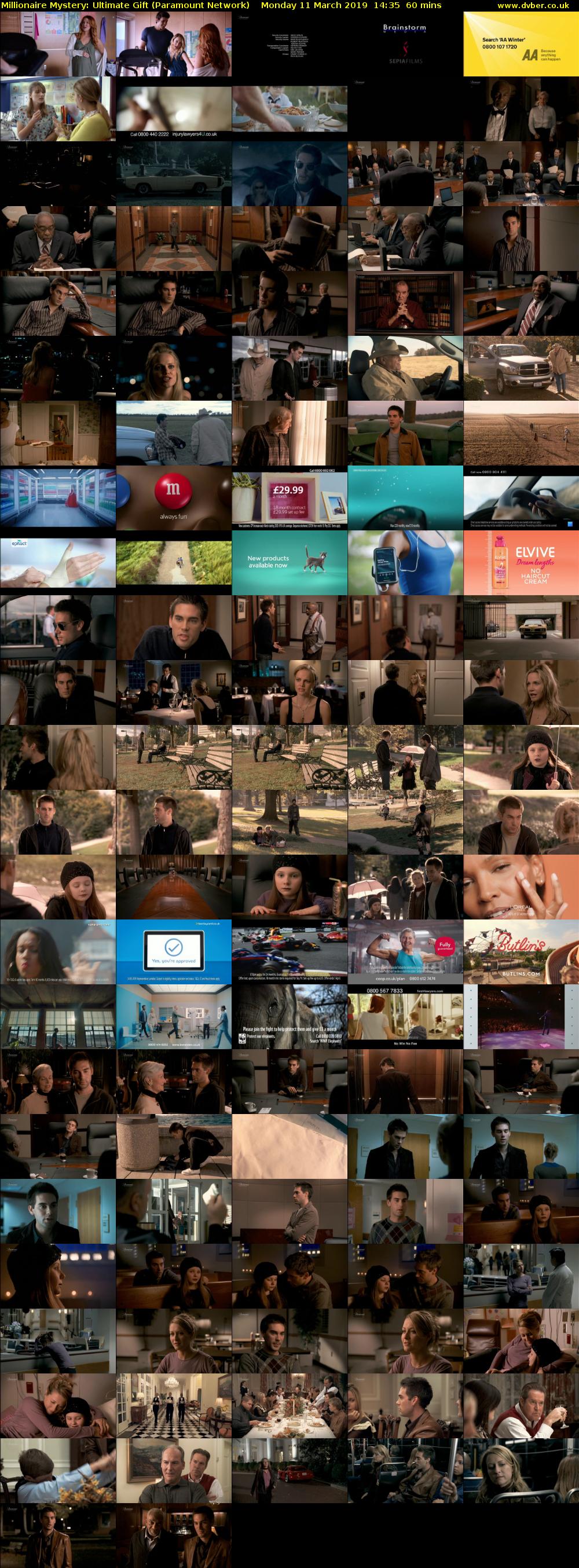 Millionaire Mystery: Ultimate Gift (Paramount Network) Monday 11 March 2019 14:35 - 15:35