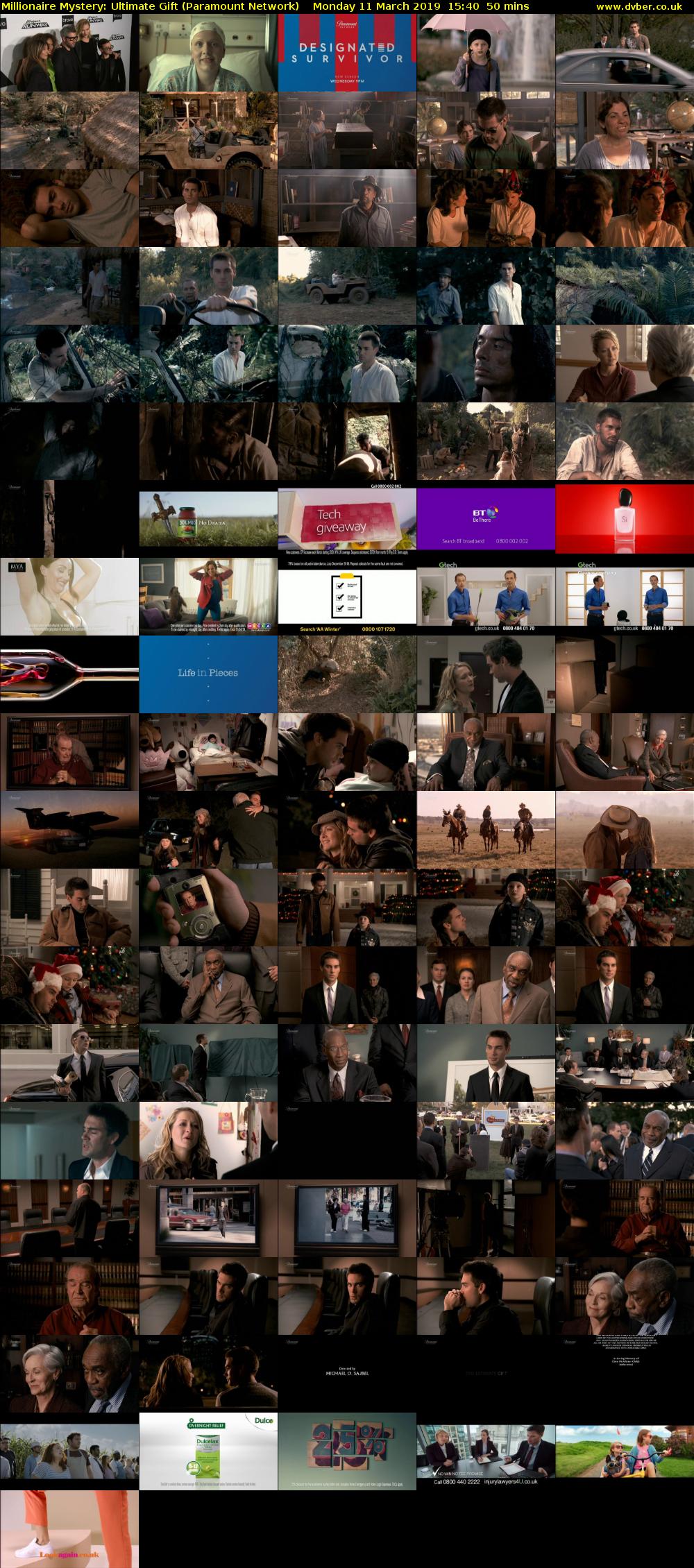 Millionaire Mystery: Ultimate Gift (Paramount Network) Monday 11 March 2019 15:40 - 16:30