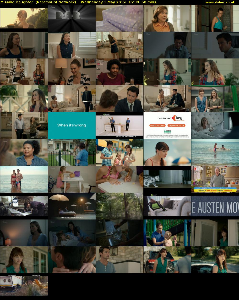 Missing Daughter  (Paramount Network) Wednesday 1 May 2019 16:30 - 17:30