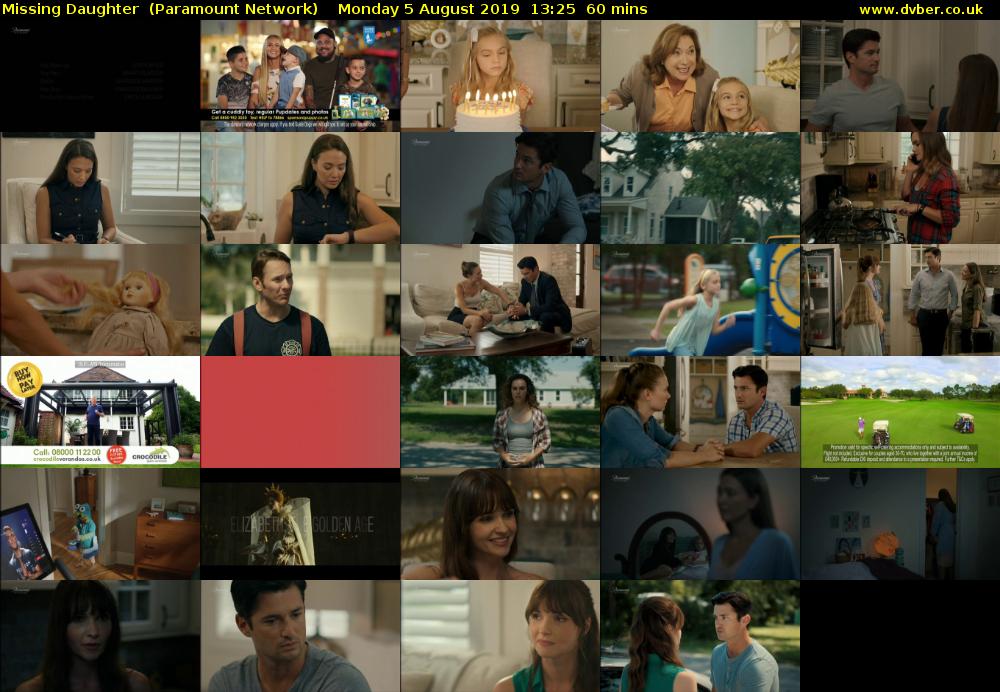 Missing Daughter  (Paramount Network) Monday 5 August 2019 13:25 - 14:25